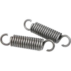 Zugfedern, Doppelhaken-Zugfeder, Federstahl, Drahtdurchmesser 3 mm, Außendurchmesser 30 mm, freie Länge 200-500 mm, 2 Stück(3 x 30 x 500 mm)