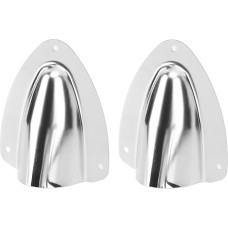 FECAMOS Nerūdijančio plieno kabelio dangtelis Marine Shell 1 Pair Heavy Duty Rustproof Polished for Yachts (120mm)