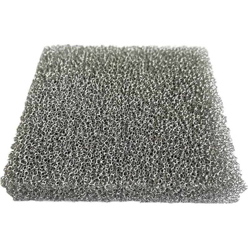 GNYVZXPLQ Verschleißfeste Keramik-Silikonkarbid-Kissen, 100 x 100 mm leichte poröse Schaum-Nickelplatte, 25-110 PPi poröses Schaum-Silbermetall-Elektrodenblatt, 1 Stück(12mm*25)