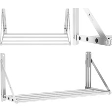 Royal Catering Stainless steel folding wall shelf up to 40 kg 80 x 30 cm