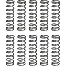 sourcing map Druckfeder, 13 mm Außendurchmesser, 1,6 mm Drahtgröße, 45 mm freie Länge, Federstahlkonstruktion, erweiterte mechanische Druckfedern für Laden- und Reparaturen, silberfarben, 20 Stück