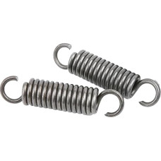 Zugfedern, Doppelhaken-Zugfeder, Federstahl, Drahtdurchmesser 3,5 mm, Außendurchmesser 22 mm, freie Länge 220-500 mm, 2 Stück(3,5 x 22 x 220 mm)