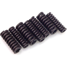 Pakaitinė spyruoklė Pakeičia 1 vnt. formos suspaudimo spyruoklę Ruda per didelės apkrovos perforavimo spyruoklė OD 18 mm Vidinis skersmuo 9 mm, skirta tvirtinti prie aparatūros Ilgis 20 mm - 100 mm (ilgis 80 mm)