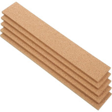 Happyyami 5 Stück Pinnwandstreifen aus Kork groß hängend schwarzes Korkbrett Korkplatte Bulletin -Brett Korklattenstreifen natürliche rahmenlose Korkstreifen Bürozubehör