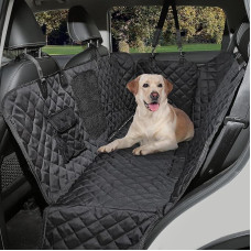 YUNXANIW Šuns antklodė automobilio galinei sėdynei su tinkliniu langu, antklodė šunims, neperšlampamas automobilio sėdynės užvalkalas šunims, patvarus naminių gyvūnėlių sėdynės užvalkalas sunkvežimiams, visureigiams (galinė automobilio sėdynė šunims)