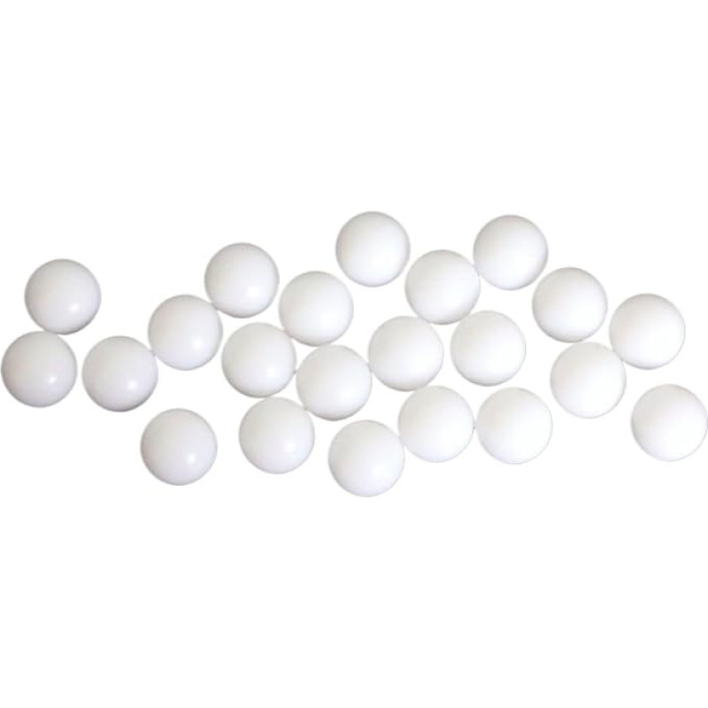 PVUVTNAHW Delrin Polyoxymethylen (Pom) Feste Plastikkugeln 11 mm bis 20 mm 12 mm 12,7 mm 14mm 14,288 mm 15 mm 15,875 mm Präzisionslagerkugel(50pcs,15mm)