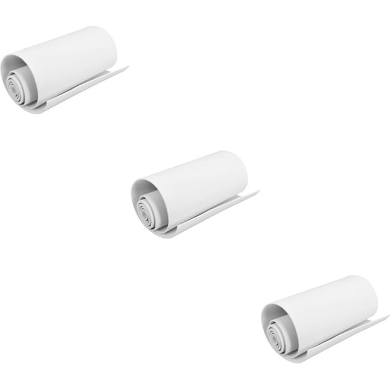 HOMSFOU 3 Rollen Schaumstoff Mit Hoher Dichte Für Dünn Zu Basteln Modell-diy-material Modellmaterial Pads Handwerk Schaumkissen Herstellung Mousse Cosplay-materialien Eva Weiß