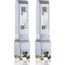 2 pakuotės HPE 1.25/2.5/5/10GBASE-T SFP+ siųstuvų, SFP+ į RJ45, 10G varinių SFP+ į Ethernet modulius