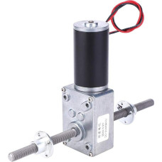 Marhynchus Worm Gear Motor Coaxial M8 Threaded Motor with Left and Right Axis (Reduction Ratio 200)