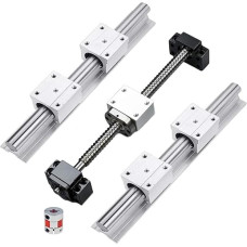 Profesionalus CNC apėjimo modulis SFU1605 SFU1610 Kugelumlaufspindel BK12 BF12 Endunterstützung SBR20 SBR16 Linearführung SBR16UU SBR20UU Linearlager(Sfu1610 Sbr20,400mm)