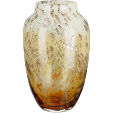 Stiklo meno vaza Ambrosio - braun, Creme - Glas - Höhe 29cm - wasserdicht - Dekoratyvinė vaza