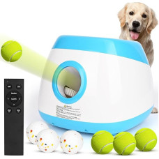 Rawhui Kamuoliukų mėtymo mašina šunims Automatinė kamuoliukų mašina Interaktyvus šunų žaislas Elektrinis 6 dalių kamuoliukų paleidimo įrenginys dideliems ir vidutiniams šunims