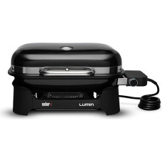 Weber Lumin Compact Electric Grill, 43 x 32 cm Grill Area, Portable, Reaches Over 315 °C, Versatile - Ideal for Searing, Smoking, Steaming or Cooking Food - Black (91010979)