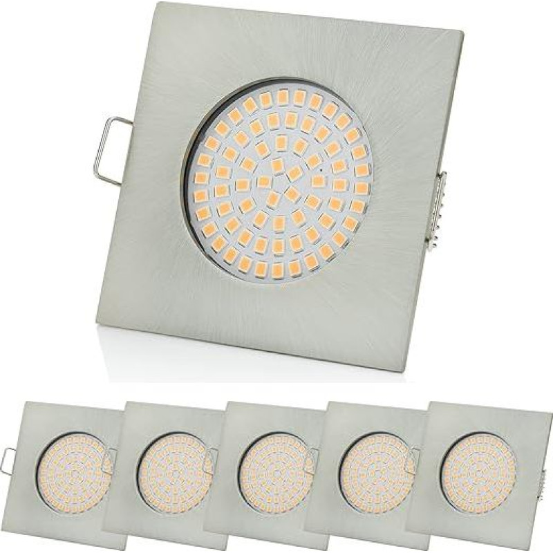 6 x SW-68N Sweet led® Flat LED Recessed Spotlights Ultra Flat, 320 Lumen, 3.5 W, 230 V