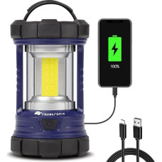 Camping Lantern, 3200LM Bright Camping Lights, 4600mAh Power Bank & Rechargeable LED Lantern, Dimmable Searchlight with 5 Light Modes Torch, Emergency Light for Power Outages (Navy Blue)