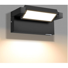 ALUSSO 24 W Outdoor Lamp, 3CCT Warm White/Neutral White/Cool White, Adjustable Outdoor Wall Light, IP65 Outdoor Wall Light, Indoor Wall Lamp with Swivel Panel, Outdoor Light for Garden, Patio, Black