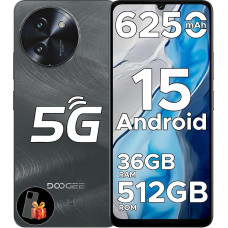 DOOGEE Note 59 Pro+ Android 15 Smartphone Without Contract 5G 512GB ROM + 36GB RAM Octa Core 6250mAh 6.75 Inch HD+ 120Hz Mobile Phone Without Contract 50MP + 8MP Dual SIM Simlock Free Mobile Phones
