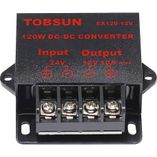 DC 24V į 12V 10A keitiklis DC įtampos reduktorius reguliatorius Step Down Buck keitiklis maitinimo šaltinis Volt transformatoriaus modulis (24V į 12V 10A keitiklis)