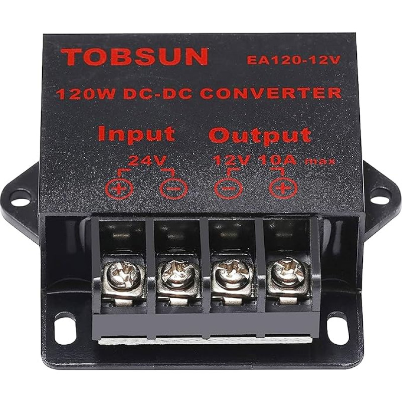 DC 24V į 12V 10A keitiklis DC įtampos reduktorius reguliatorius Step Down Buck keitiklis maitinimo šaltinis Volt transformatoriaus modulis (24V į 12V 10A keitiklis)