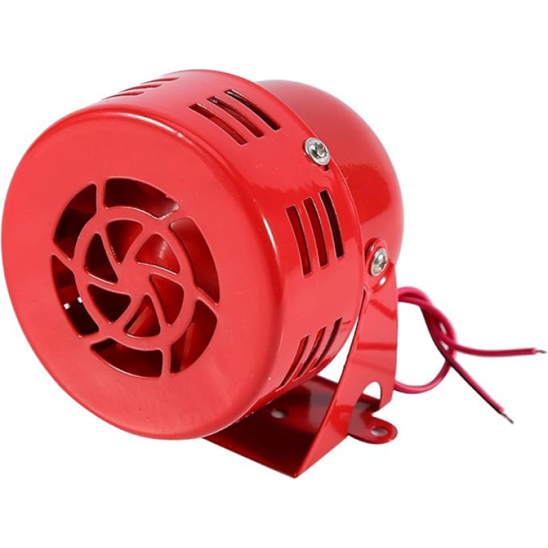 Red Air Siren Horn, 12 V Electric Car, Truck Engine, Transmitted Air Attack, Siren Horn Alarm Loud 50s Red