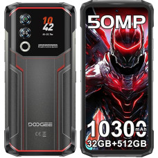 DOOGEE Blade 20 Ultra lauko išmanusis telefonas 10300 mAh, 32 GB + 512 GB lauko mobilusis telefonas su 