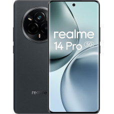 realme 14 Pro 5G išmanusis telefonas 8+256GB Dimensity 7300 Sony IMX882 OIS fotoaparatas su 50MP išlenktu ekranu 120Hz Vandeniui atsparus IP69 akumuliatorius 5260mAh greitasis įkrovimas 45W SUPERVOOC Pilka