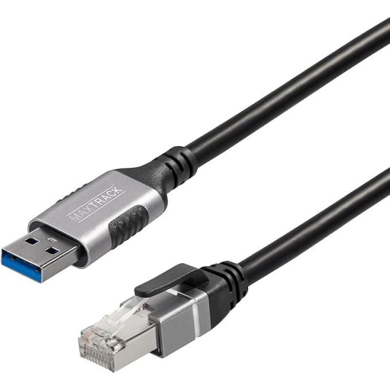 MAXTRACK USB A LAN adapteris - C540-1L, LAN adapteris iš USB-A 3.0 į RJ45, USB-A Ethernet adapteris 1Gbps, suderinamas su 