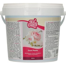 FunCakes Gum Paste White: Perfect for Sugar Flowers, Fine Leaves, Ruffles and More.Thinly Rolled Out, Dries Fast, Silky, Elastic, Good, Halal, Kosher and Gluten Free.