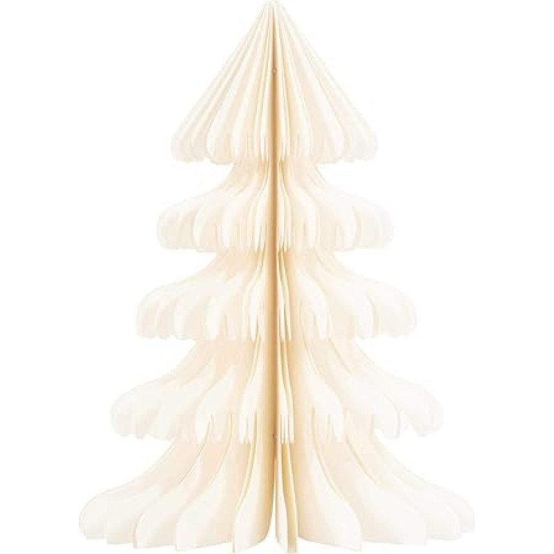 Eglutės kalėdinė dekoracija balta 11 x 30 cm