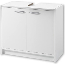 Smash Bathroom Vanity Unit in Matte White, Simple Bathroom Base Cabinet, with Lots of Storage Space, 63 x 55 x 29 cm (W x H x D)