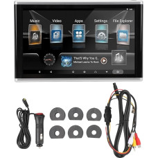 Headrest Video Player, 4K 10.1 Inch Headrest Monitor Tablet for Backseat, IPS Touch Screen for Android 11, Rear Seat TV Monitors for Vehicles