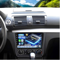 [Qualcomm 8 Core 4+64G] SIXWIN Android 15 automobilinis radijas su CarPlay/Android Car BMW 1 serijos E81/E82/E87/E88 (2004-2011), 9 colių jutiklinis ekranas su WiFi GPS Bluetooth FM/RDS DSP + atbulinės eigos kamera