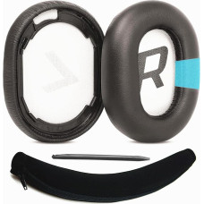 TaiZiChangQin Pakaitinės ausų pagalvėlės, suderinamos su Plantronics BackBeat Pro 2 / Voyager 8200 UC ausinėmis Baltyminės odos ausų pagalvėlės Galvutės dangtelio rinkinys