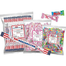 Marshmallow/Bacon Rope Mix, 3 Different Varieties, 174 Pieces (1.2 kg) with Free Bracelet