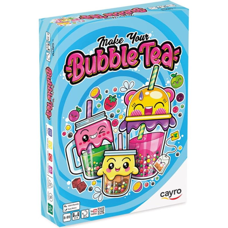 Cayro Make Your Bubble Tea - Complete Bubble Tea Making Kit at Home - Interactive Game - Create Your Asian Drink - From 8 to 99 Years - For 2-4 Players