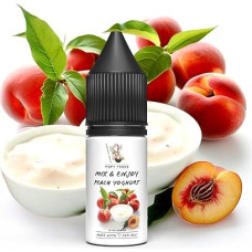 POPY Trade - Mix & Enjoy - Peach Yoghurt - Overdosed Aroma 10 ml in High-Quality Dropper Bottle, Easy Mixing. For Nebulizers, Mist Machines, Diffuser, Food, Drinks etc.