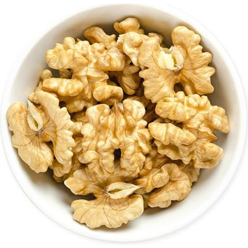 1001 Frucht Natural Walnut Kernels I Mild Walnuts without Shell from Germany without Additives I Untreated Healthy Nuts - Delicious Walnut Halves Raw Food Quality GMO Free (1000 g)