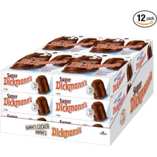 Super Dickmann's (12 x 9 Pack) / Large Chocolate Foam Kisses with Waffle