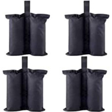CACTIYE Canopy Weight Bags Pop Up Tent Sandbags Leg Weights for Instant Sun Protection Canopy Legs (Large-4, Black)
