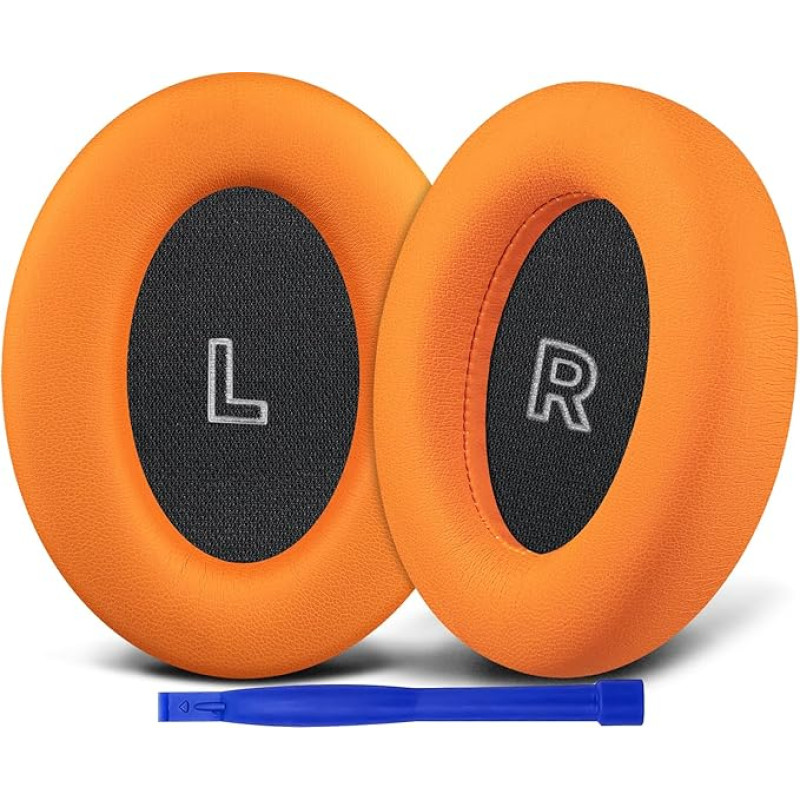 SOULWIT Ersatzpolster Ersatz Ohrpolster für Bose QuietComfort (QC) Ultra Wireless Kopfhörer, Polster mit weicherem Protein Leder, hochdichtem Geräuschunterdrückungsschaum