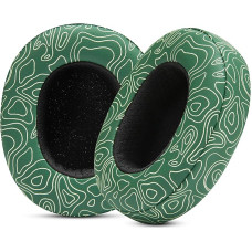 WC Wicked Cushions Extra Thick Ear Pads for Skullcandy Crusher/Evo/Hesh 3 Headphones and More | Improved Durability and Thickness for Improved Comfort and Noise Isolation | Emerald Tide