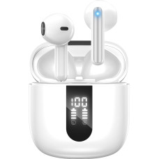 JBES Headphones Wireless Bluetooth 5.4, In-Ear with 6 ENC Microphones, Bluetooth Headphones, 60 Hours Stereo Wireless Headphones, Noise Cancelling Earbuds, USB-C, IP5 Waterproof Earphones for Work