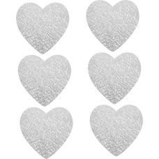 PRETYZOOM Elegantiškas Tischset komplektas Herzform 6-teilig Hitzebeständig Und Dekorativ Matten Für Den Esstisch