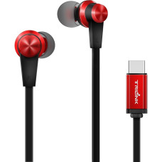 TriLink USB Type C Earbud Headphones (Hi-Res Audio & DAC Chipset) In-Ear Earphone with Mic for Huawei P20/Pro/Lite/Mate 10/Pro, OnePlus 6/5/5T, Xiaomi mi 8/8 se/mix 2/mix2s, Google Pixel 2/2XL, Moto Z