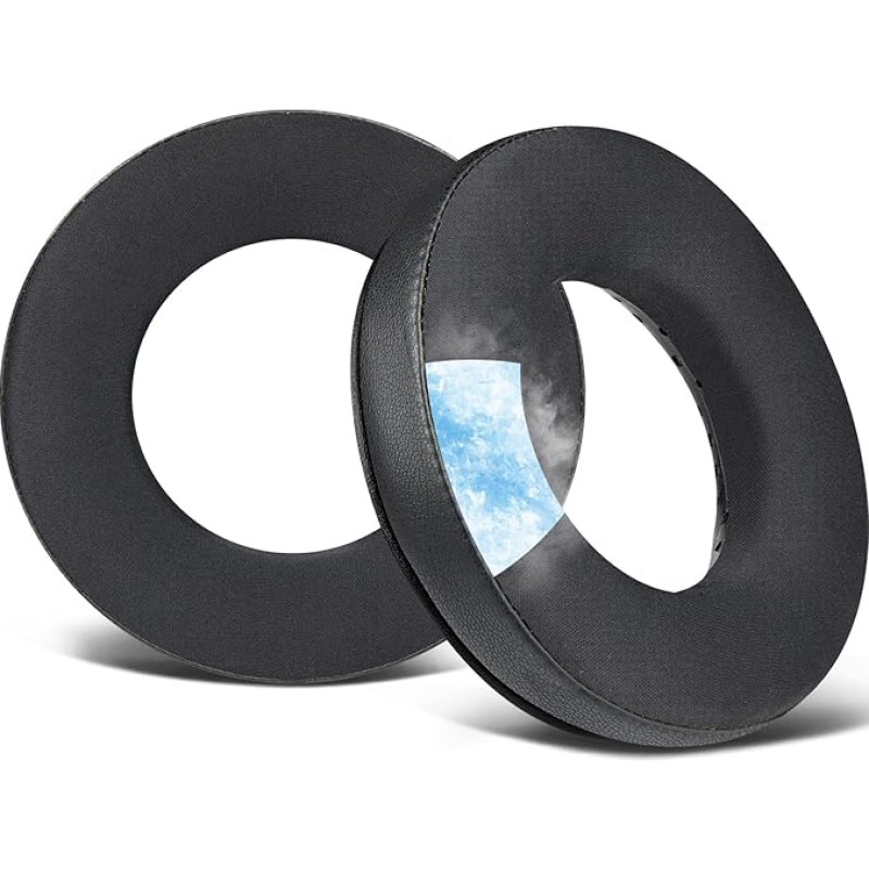 SOULWIT Kühlgel Ersatz Ohrpolster für Beyerdynamic DT 770/DT770 PRO/DT511/DT801/DT831/DT901/HS300/MMX300/Custom One PRO Plus/Custom Studio, Ersatzpolster Polster mit Ice Silk Stoff