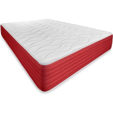 DUÉRMETE ONLINE Lite viskoelastinis čiužinys dvipusis kietas ir patogus žiemą vasarą baltas 30 cm aukščio 180 x 190 cm