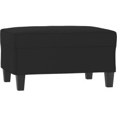 vidaXLL Kojinė, Osmanas, Kojinė, Kojinė, Kojinė, Kojinė, Kojų atrama, Svetainė, Juoda, 70 x 55 x 41 cm, Mikropluošto audinys