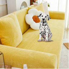 Zeyeo Stretch-Sofabezug Aus Chenille, Einfarbig, Für 2/3/4 Kissen, Für Alle Jahreszeiten, Waschbar, Hundeschutz Mit Kissenbezug(BLUK,5 seat 305~360cm)