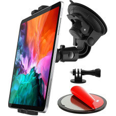 Oilcan Windscreen Car Tablet Holder Suction Cup Car Window Camera Holder Dashboard Windscreen Car Camera Mobile Phone Tablet Stand for iPad Pro Air Mini, Galaxy, iPhone, Gopro etc