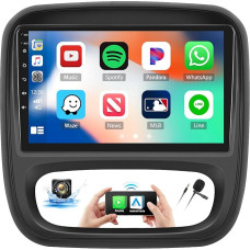 [2G + 64G] Android 13 Car Radio for Opel Vivaro B/Renault Trafic/Fiat Talento/Nissan NV300 with Carplay Android Car, 9 Inch Touchscreen with GPS WiFi FM/RDS Bluetooth Mirror Link + Reversing Camera &